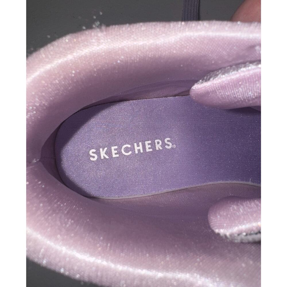 Skechers Los Angeles Girls 4 Glitter Sneakers Hi Top Metallic Casual School Bold - Picture 7 of 10